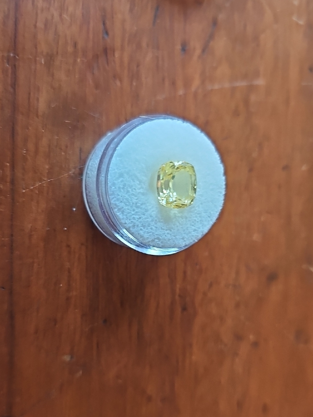 Yellow Sphene Or Titanite, .25 Inches Square
